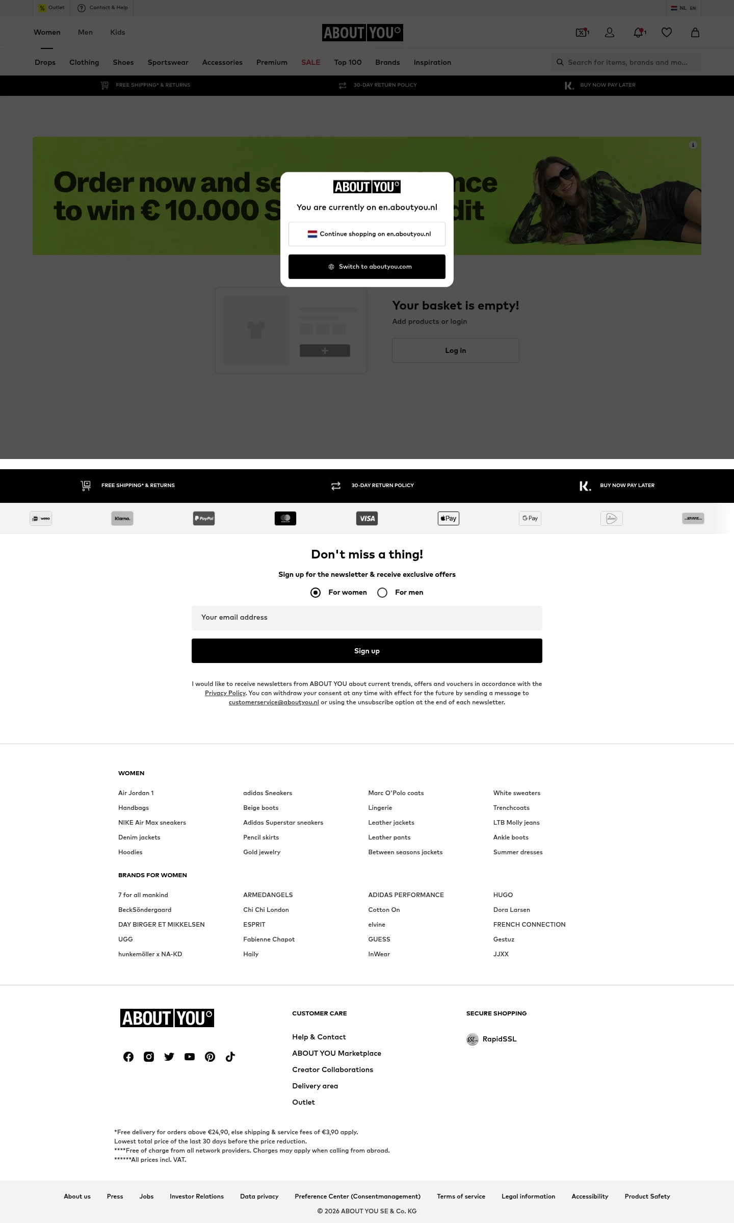 Shopping Cart screenshot