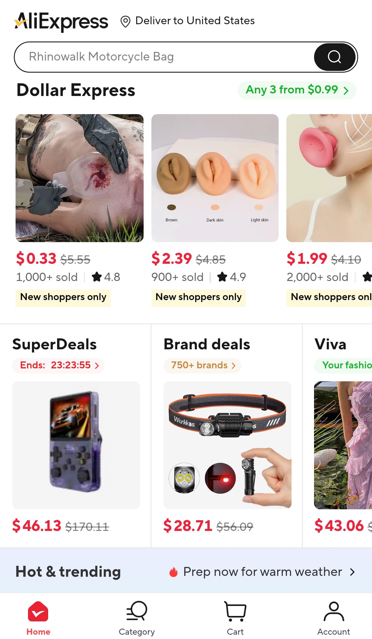 AliExpress mobile screenshot
