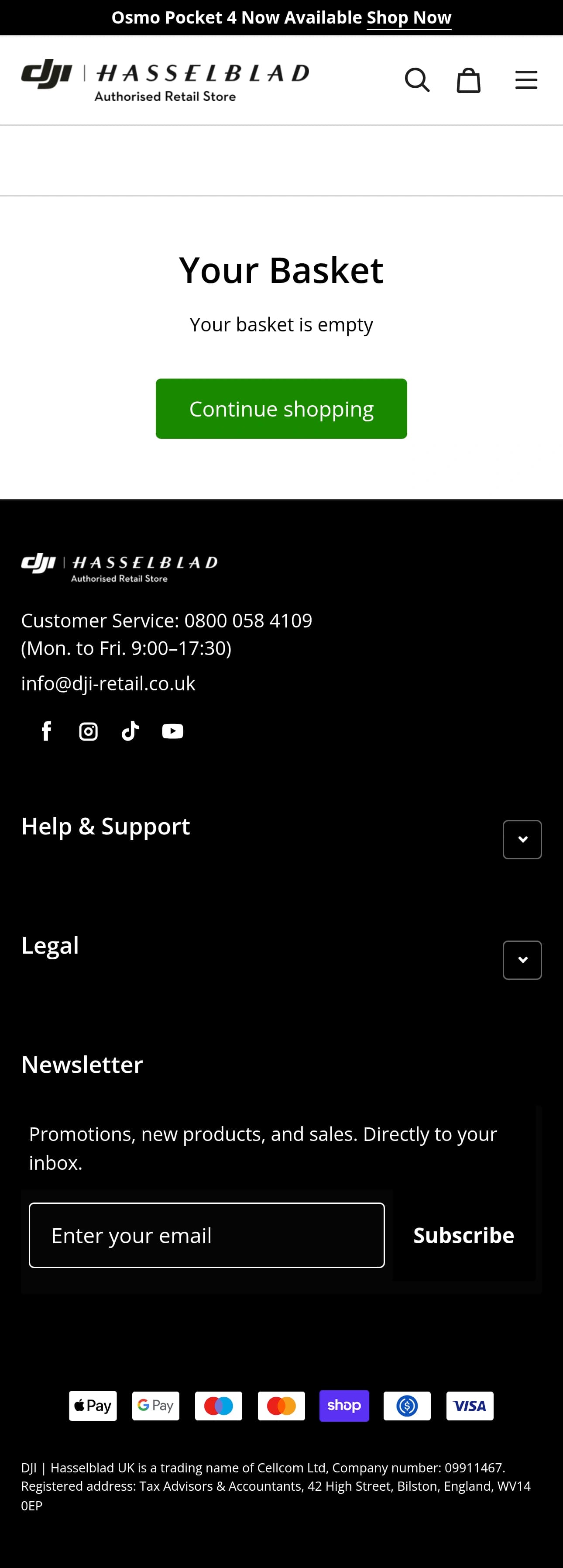 Shopping Cart mobile screenshot