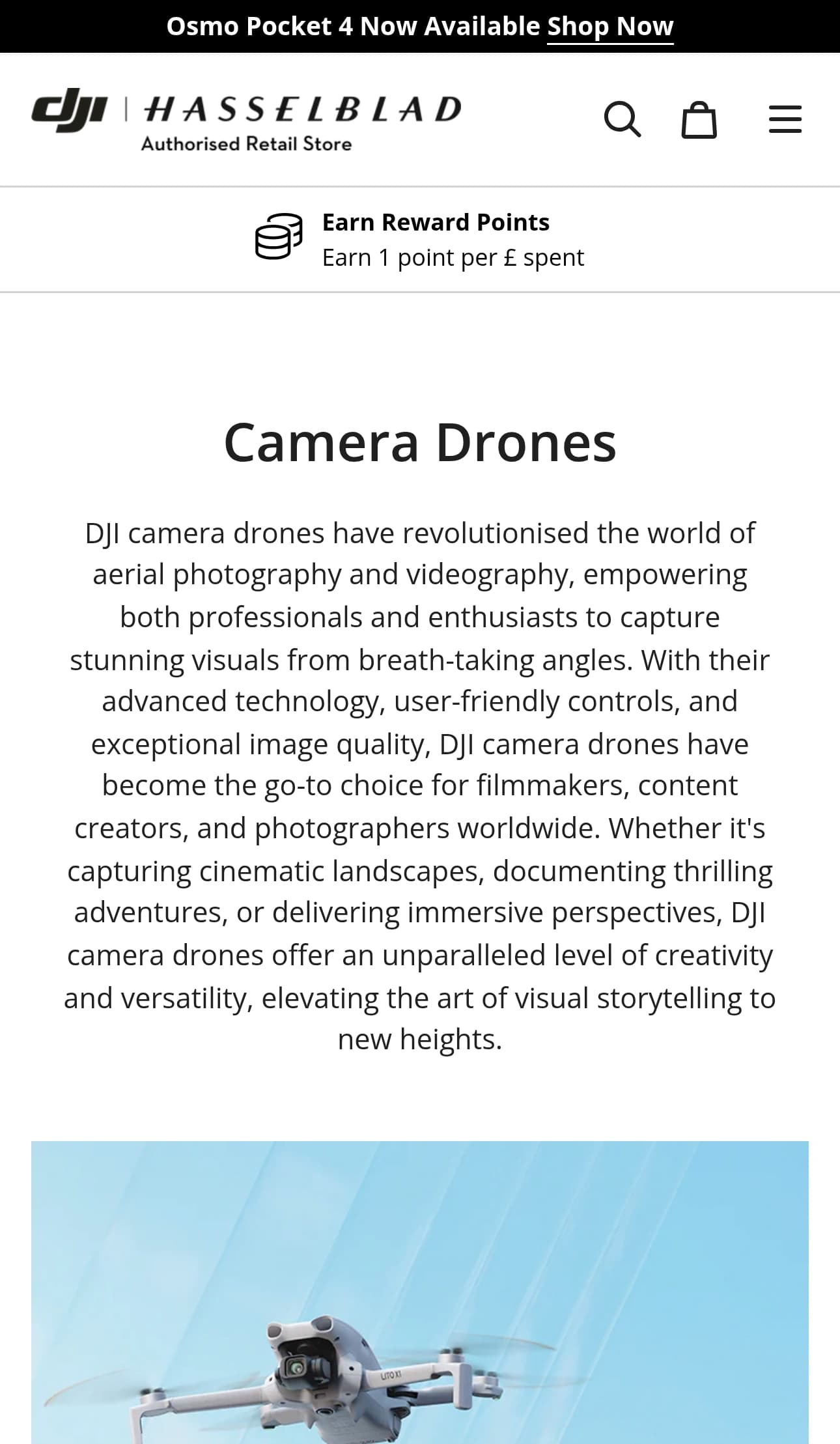 Product Listing Page mobile screenshot