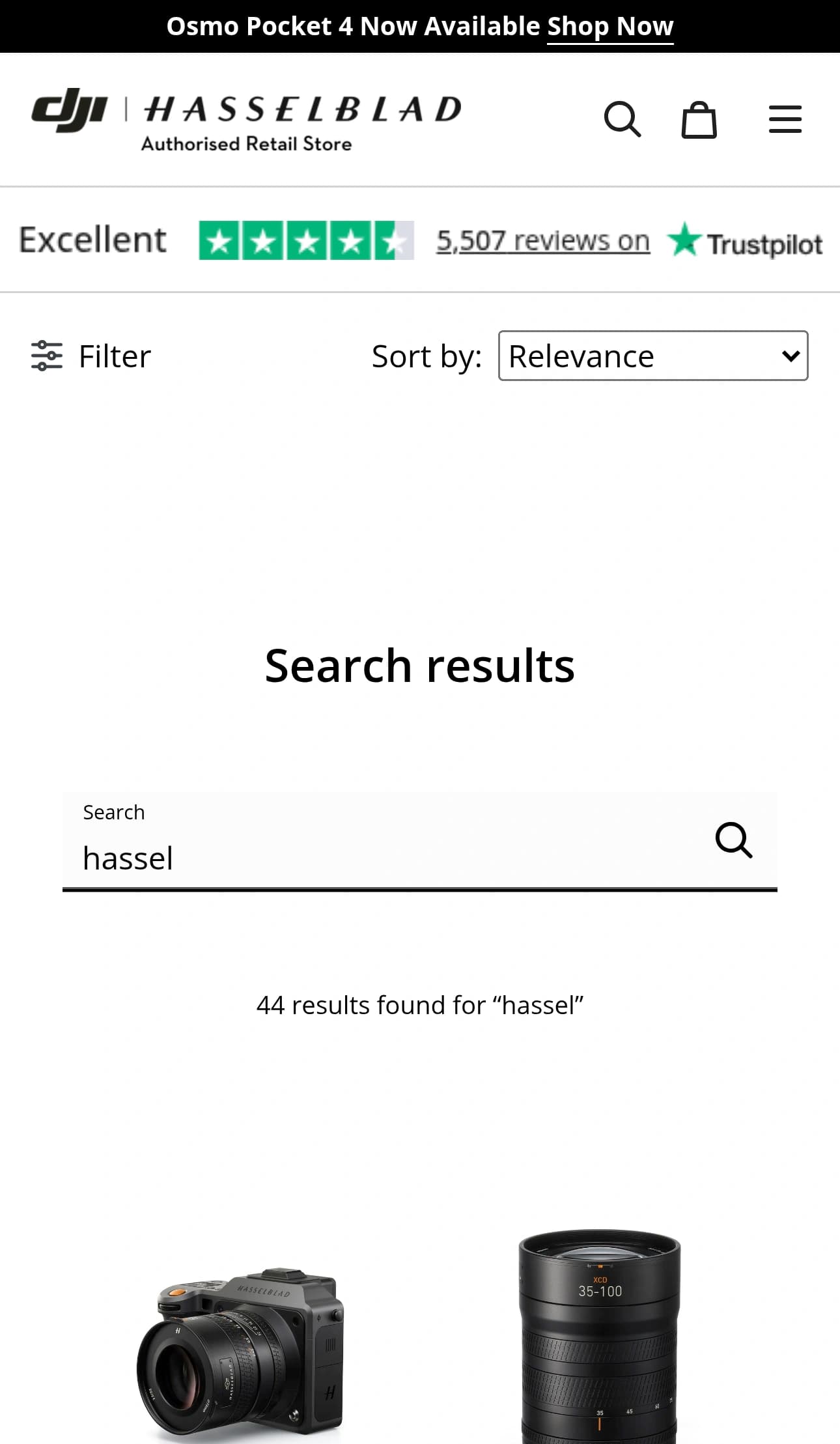 Search Results mobile screenshot
