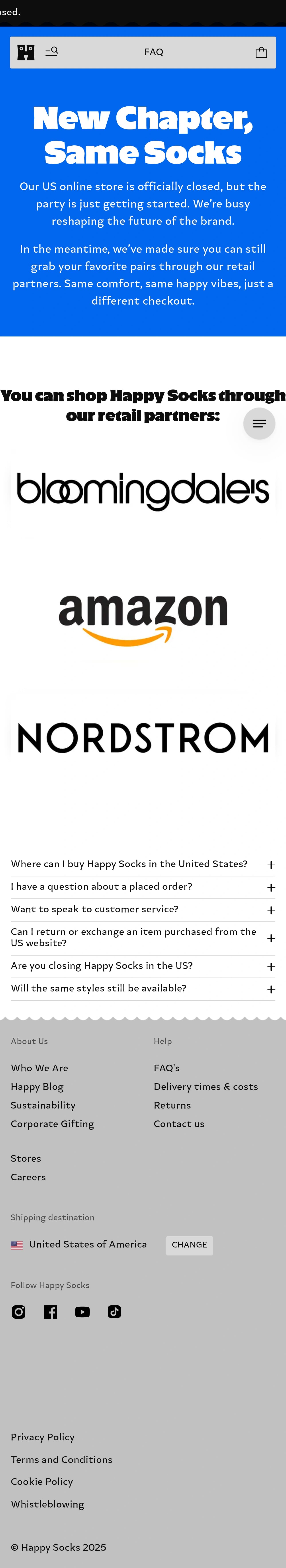 Happy Socks mobile screenshot