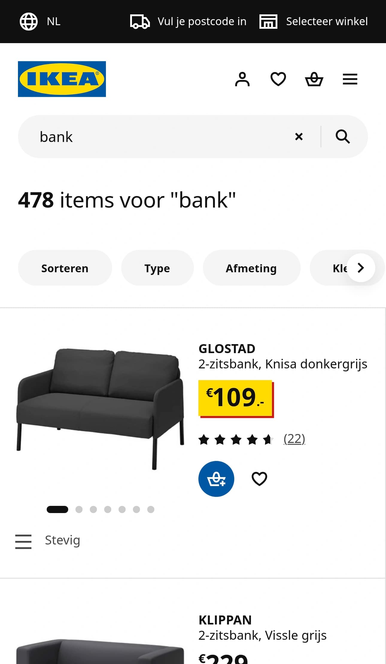 Search Results mobile screenshot