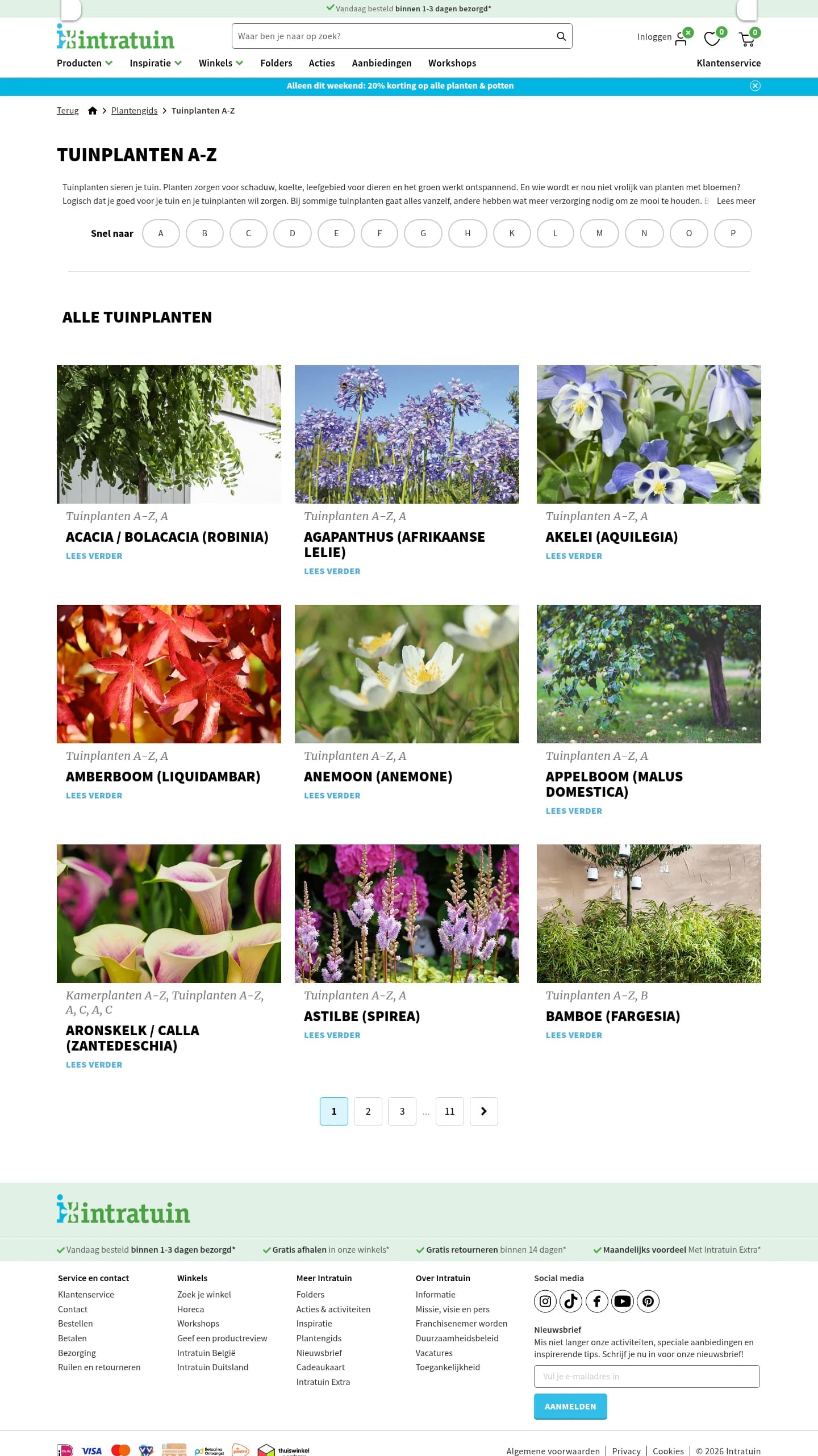 Product Listing Page screenshot