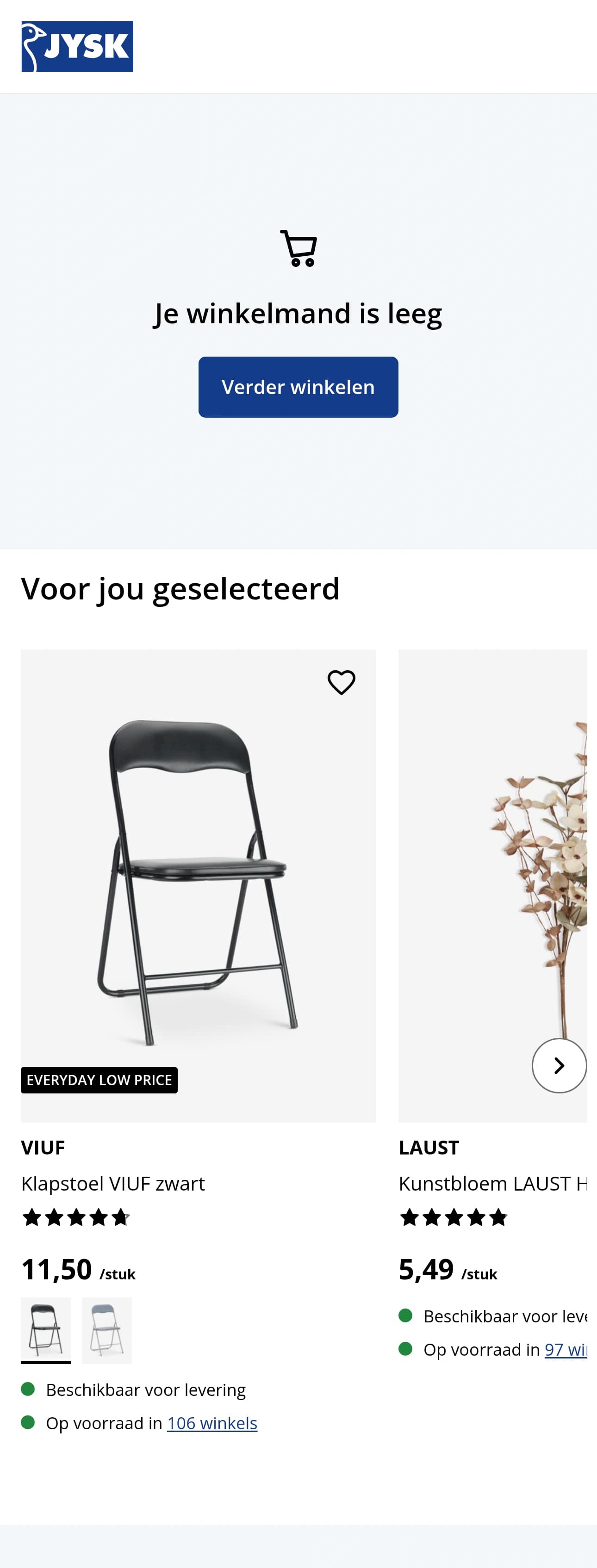 Shopping Cart mobile screenshot