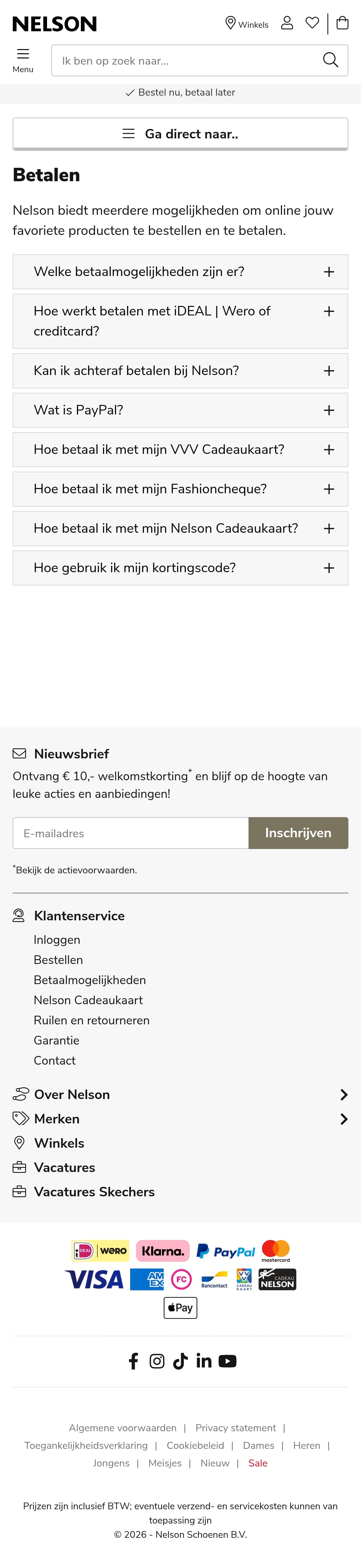 Checkout mobile screenshot