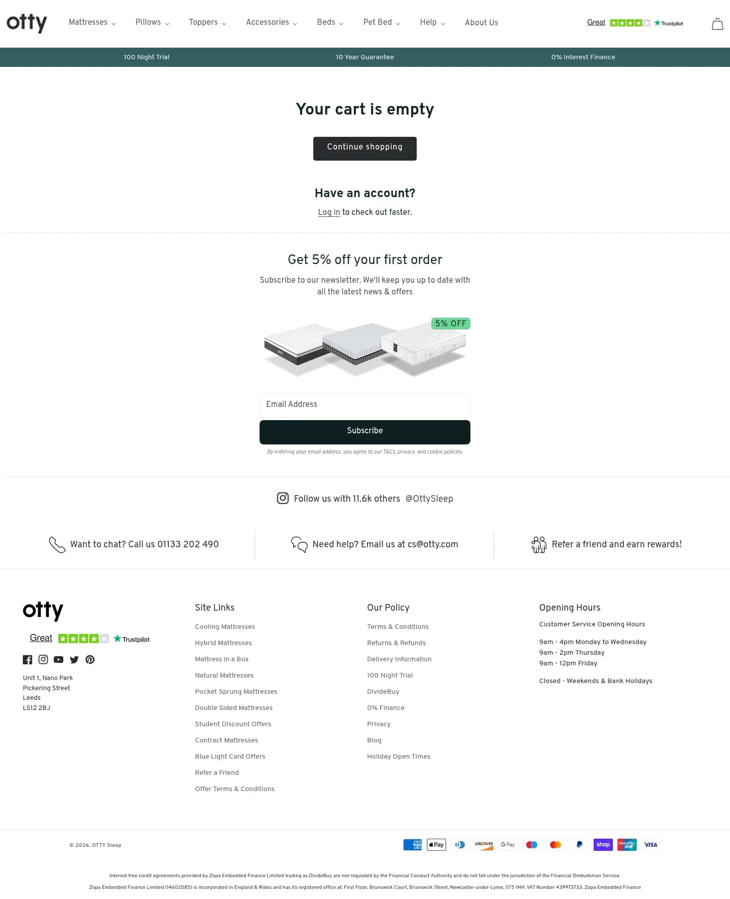 Shopping Cart screenshot