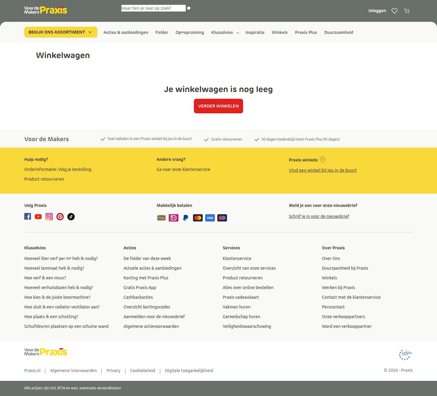 Shopping Cart screenshot