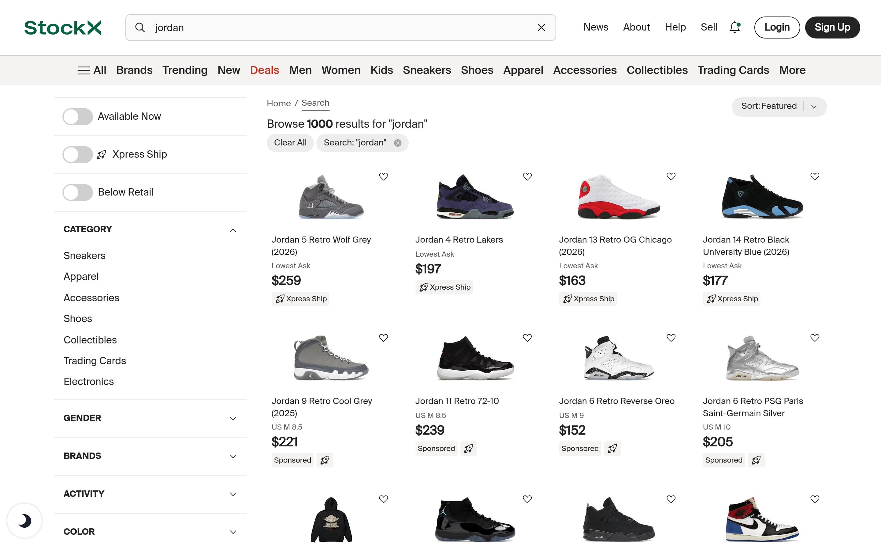 Search Results screenshot