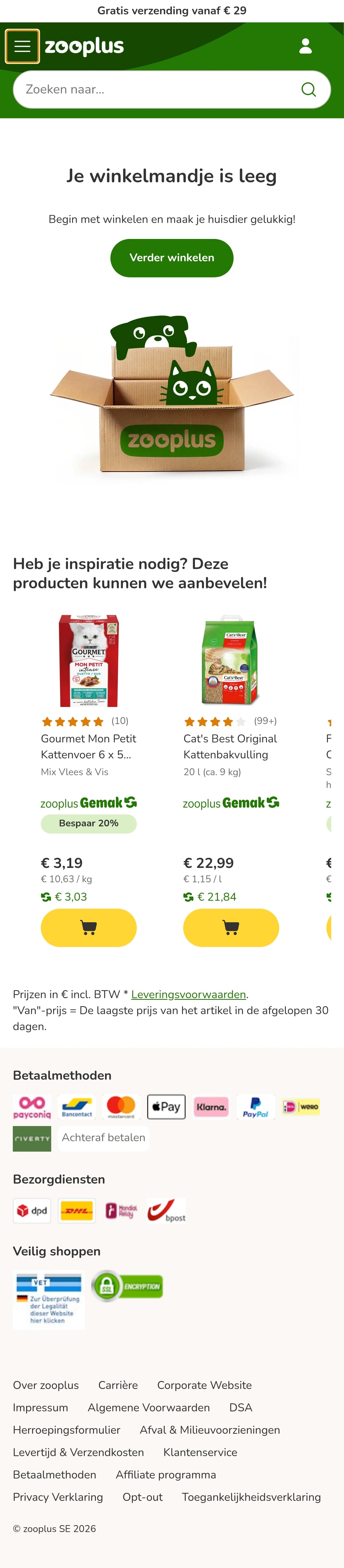 Shopping Cart mobile screenshot